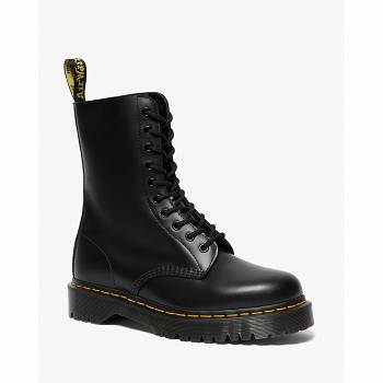 Dr Martens 1490 Bex Smooth Kožené Mid Calf - Cierne Cizmy Panske, DR0054